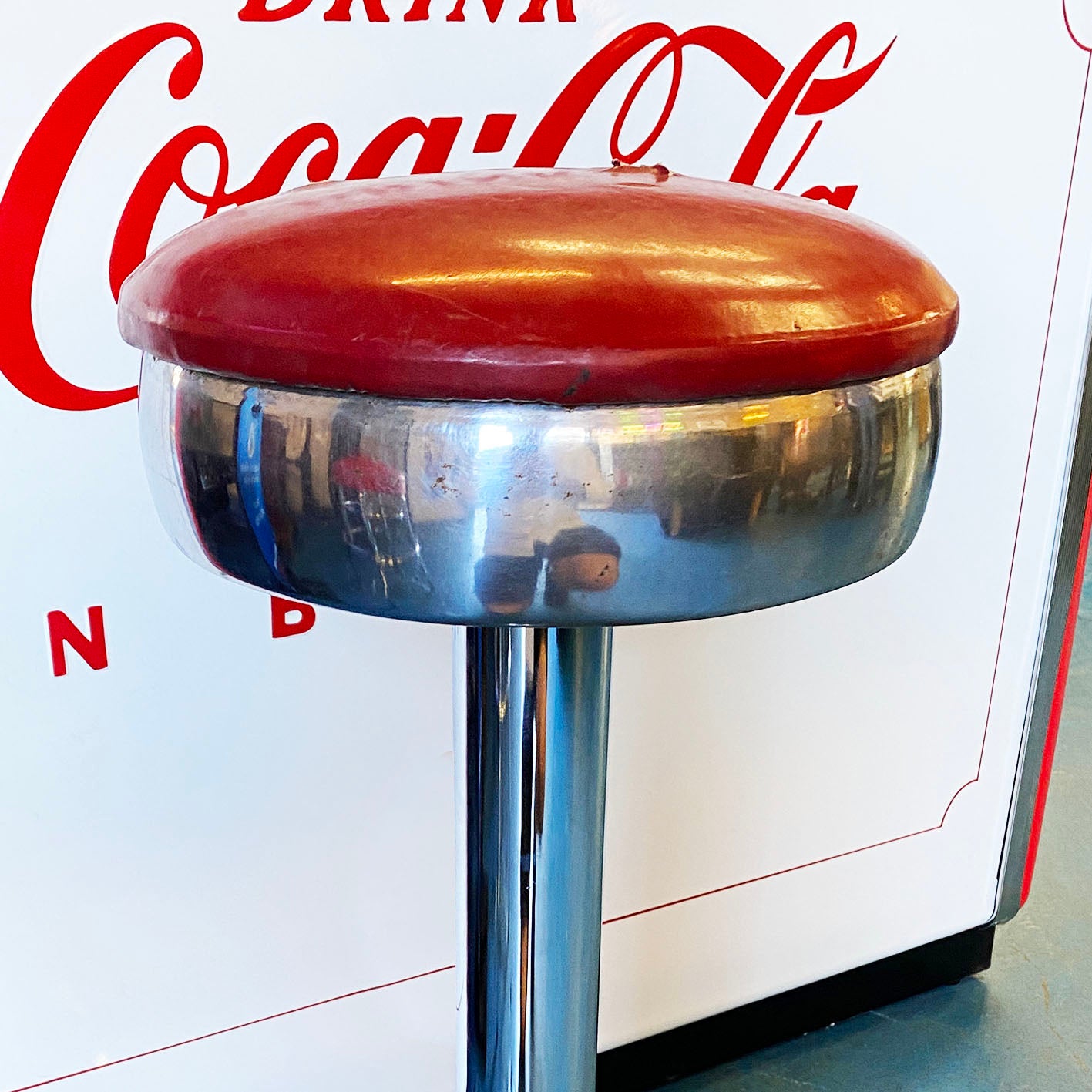 Original vintage 1950s Coca Cola Stool