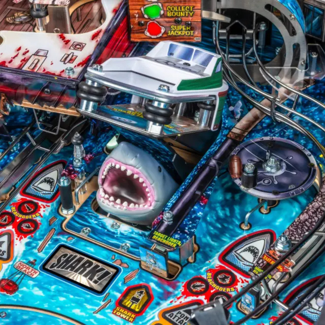 2024 JAWS Premium Pinball Machine by Stern