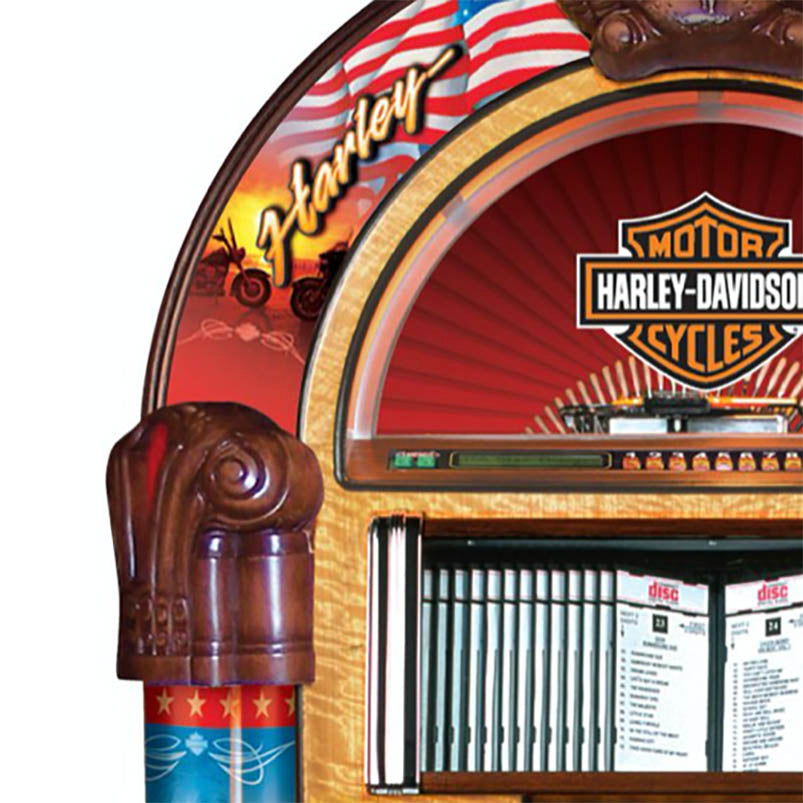 Rock-Ola Harley Davidson American Legend CD Jukebox with Bluetooth