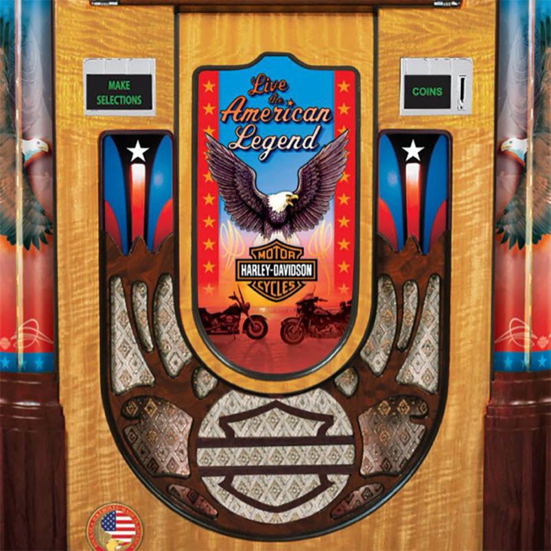 Rock-Ola Harley Davidson American Legend CD Jukebox with Bluetooth