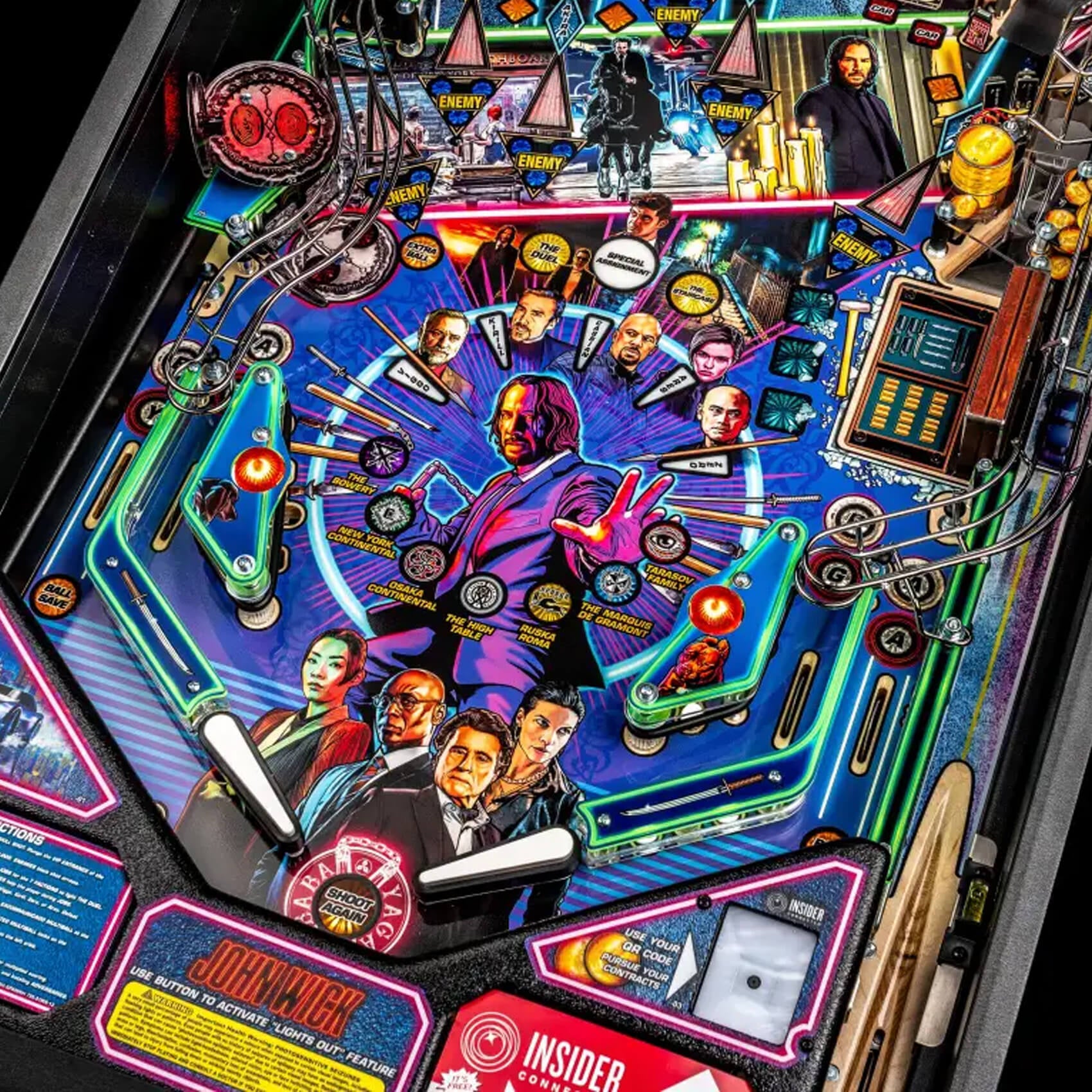 2024 John Wick Pro Pinball Machine by Stern